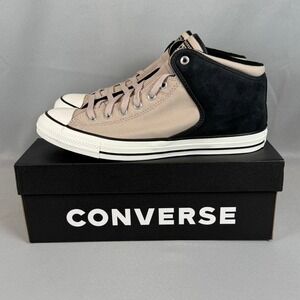 Converse Chuck Taylor High Street Mid Shoes Mens 13 Papyrus/Black A14294C New